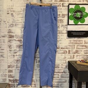 Wink Relaxed Elastic Waist scrubs  Pants - Blue large